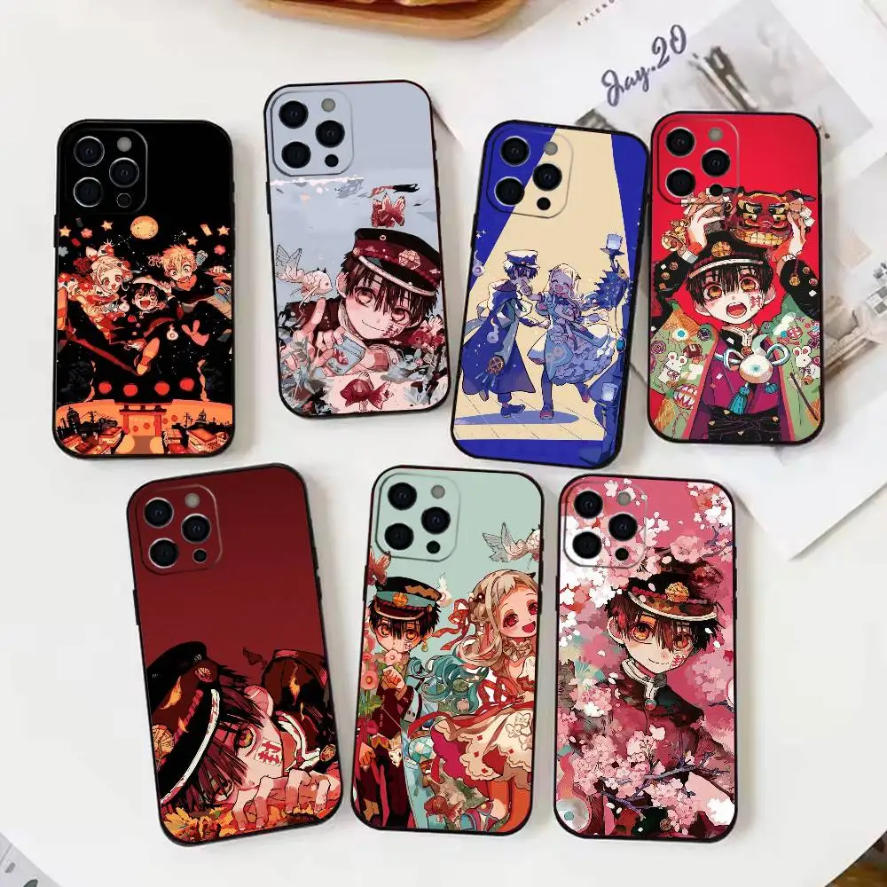 

Anime Toilet-Bound Hanako-kun Phone Case For iPhone16,15,14,13,12,11Pro Max, Soft Black Cover1G