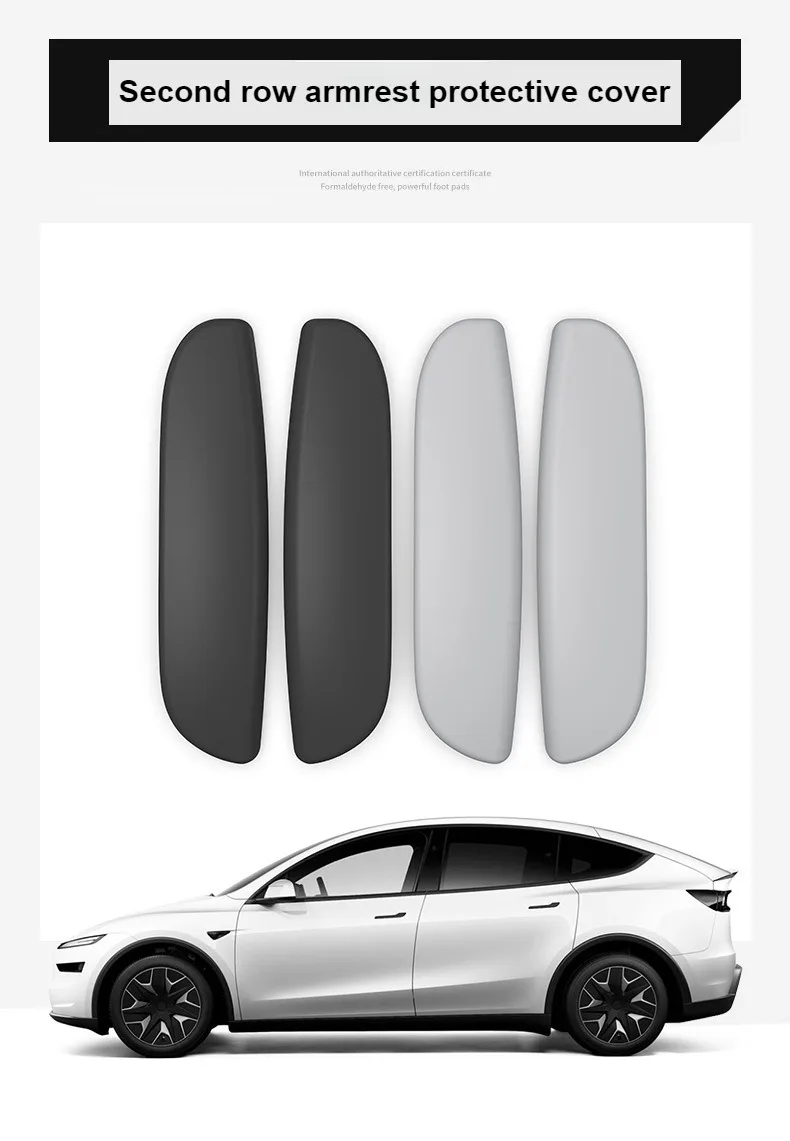 Für Tesla Model YL 2025 2026 Auto-Handlaufschutzhüllen Zweite Reihe Armlehnen-Schutzabdeckung Formteile Innenraum-Zubehör – Detail 12