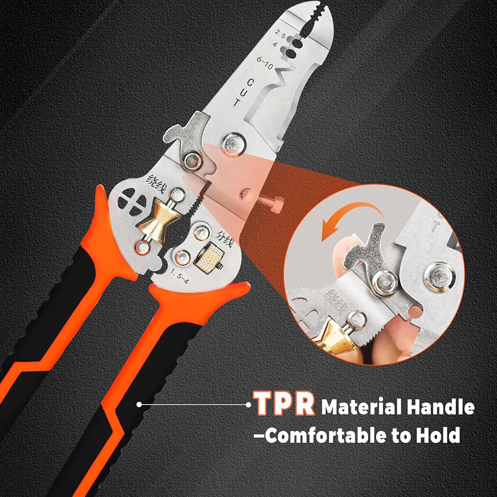 NEW 10-in-1 Wire Stripper Decrustation Pliers Crimper Cable Stripper Cutter Multifunctional Wire Repair Tool Pliers Hand Tools