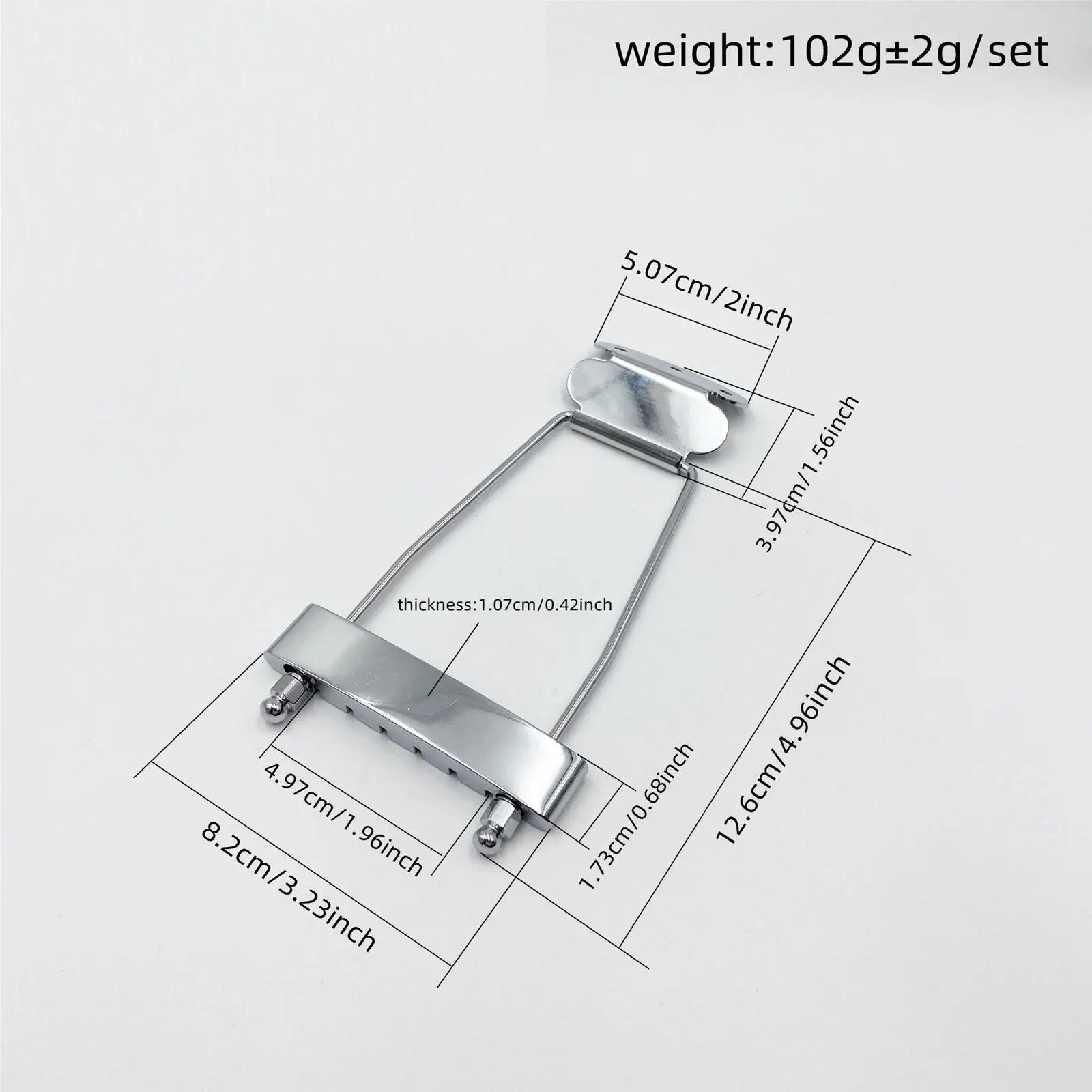 

Guitar Tailpiece Bridge Metal Replacement for Hollow Body Jazz Guitar Electric Guitar Accessories Set