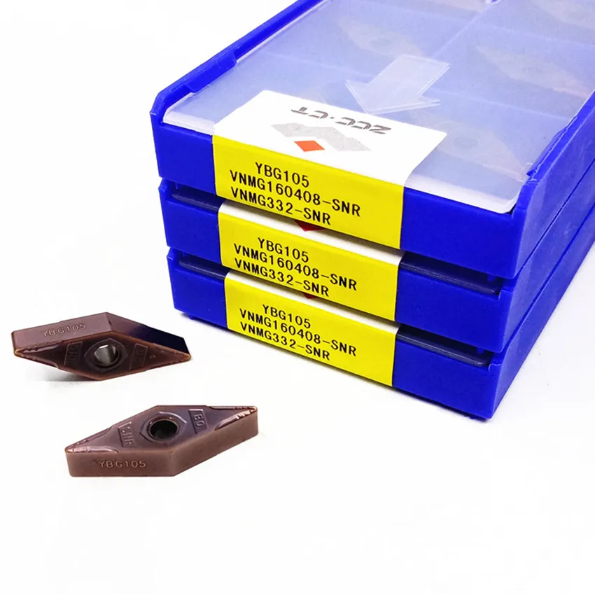 VNMG160408-SNR YBG105/VNMG160412-SNR YBG105 VNMG332 VNMG333 ZCC.CT CNC carbide inserts 10PCS/BOX