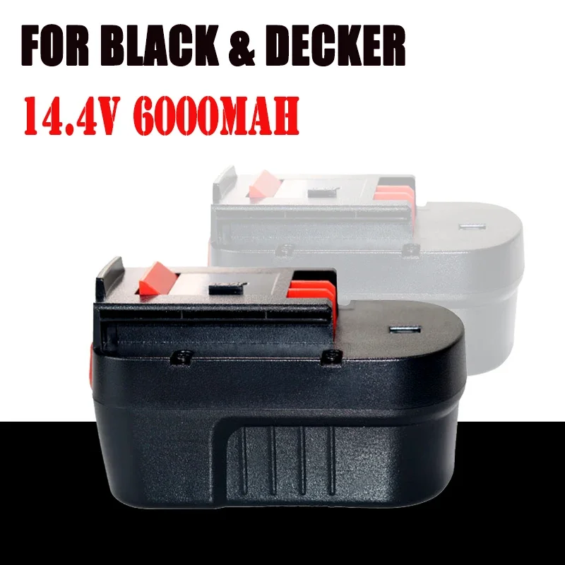 6000mAh NiMH Rechargeable Battery Replacement Is Suitable for Black and Decker 14.4v Electric Tools Batteries