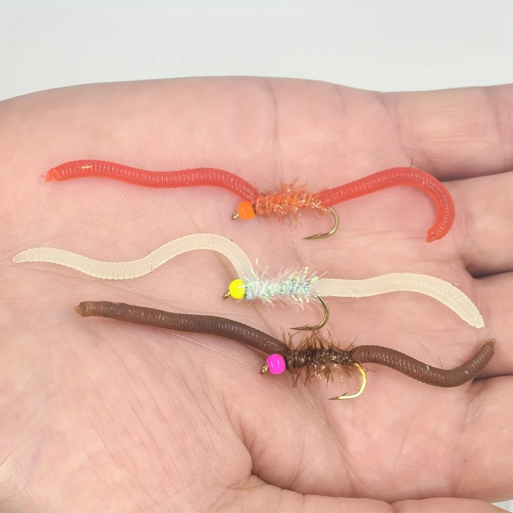9-teiliges Set UV- und Leuchtperlenköder San Juan Fly Weichköder für Forellen-, Barsch- und Karpfenangeln im Süßwasser – Detail 5