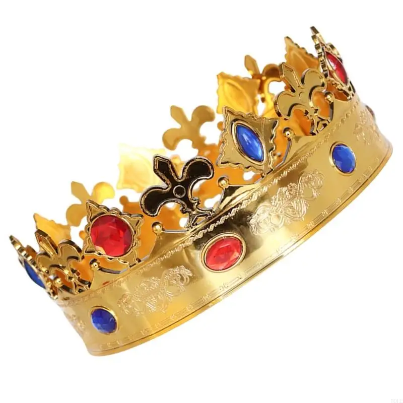 50Le Royal King Crowns Party hoed volwassen kind koning Koningin Crowns hoed feest hoofddeksels