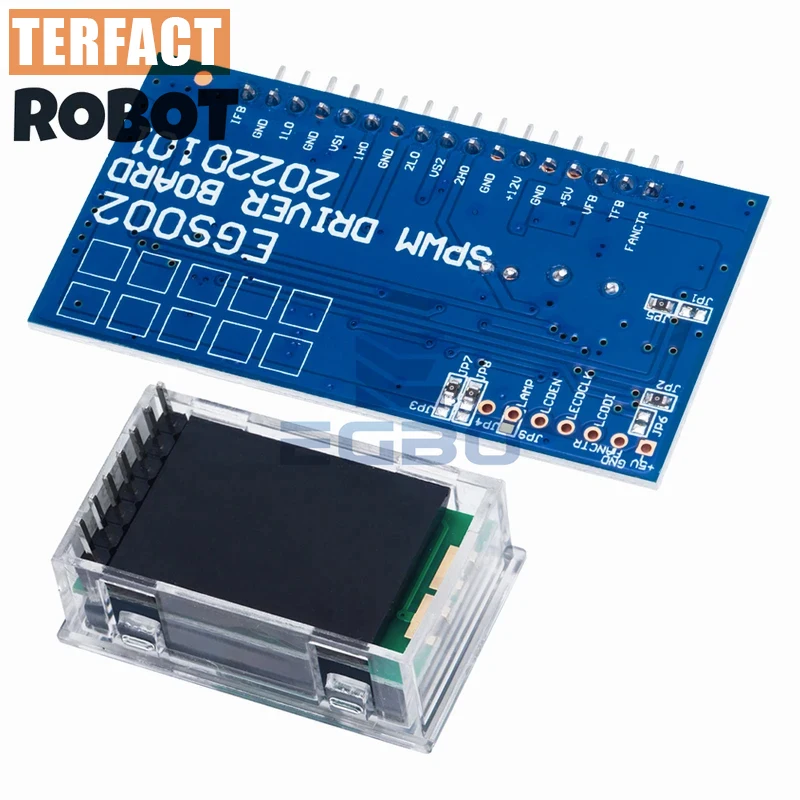 1-5pcs 5V DC-AC Pure Sine Wave Inverter PWM Driver Board EG002 12MHz Crystal Oscillator EG8010 + IR2113 Drive Module LCD