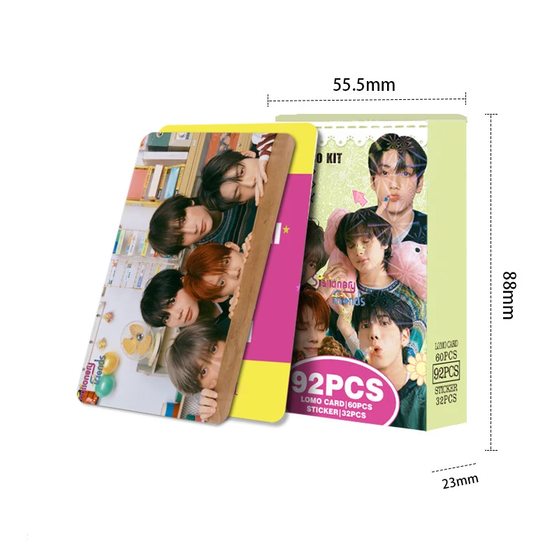 KPOP Idols Soobin YEONJUN 2025 DECO KIT Boxed Laser Card High Quality Double Sides Printing LOMO Card BEOMGYU TAEHYUN Fans Gifts