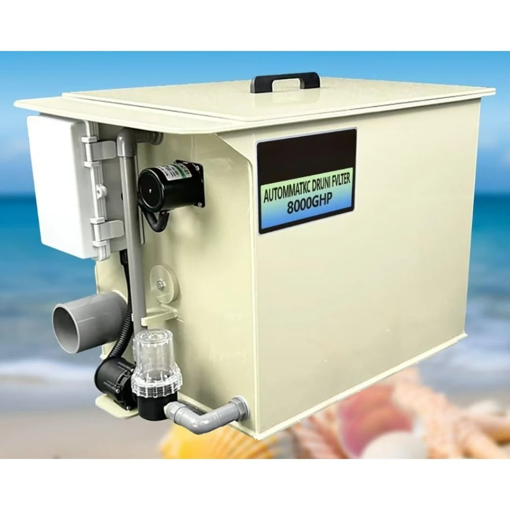 

Rotary Drum Filter Canister Filter Automatic Self Cleaning Water Filtration for Koi Pond Aquaculture Hydroponics