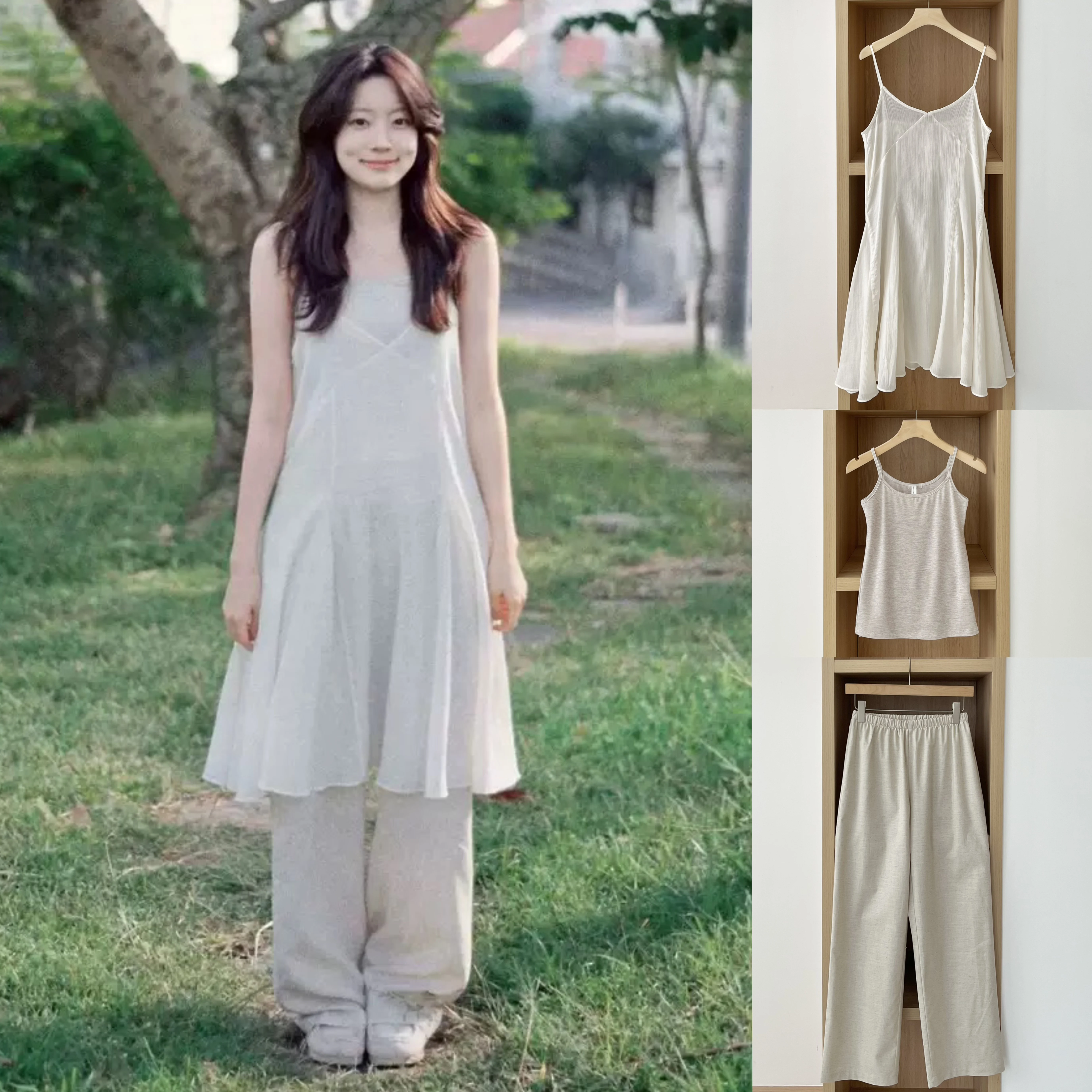

Cross V-neck Strapless Crop Top And Loose Pants Casual Linen Set Women's Summer Fashion Three-piece Suit Pure Color Long Pants