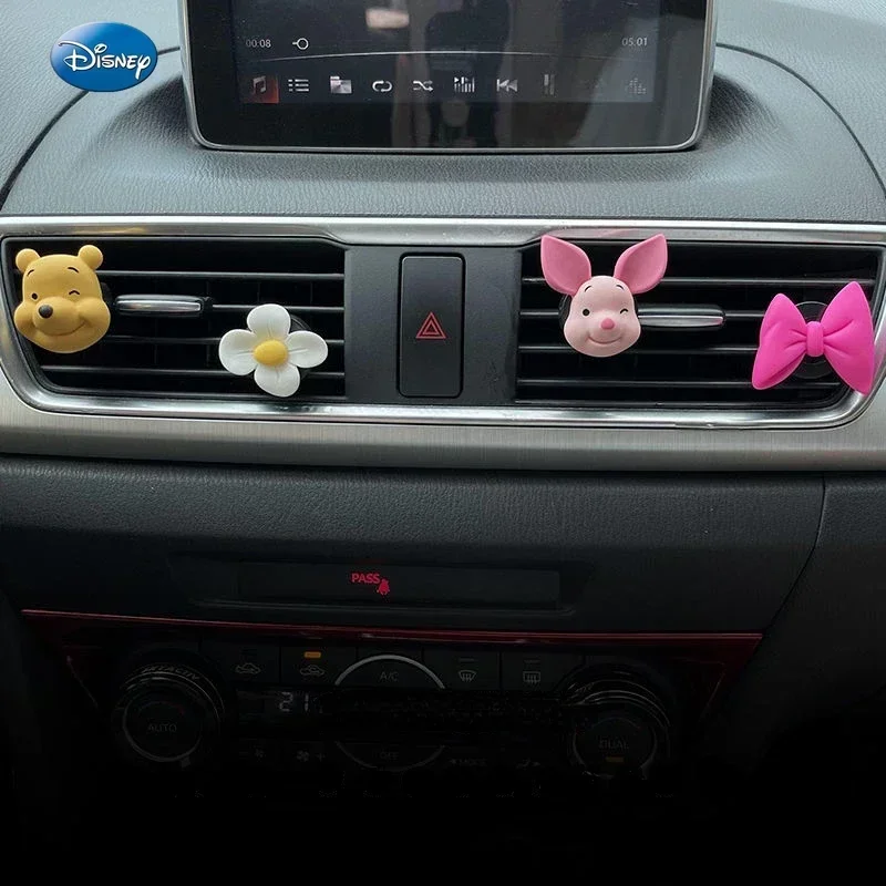 Disney Winnie the Pooh car interior air conditioning vent aromatherapy cute cartoon car interior decoration ornaments  baymax