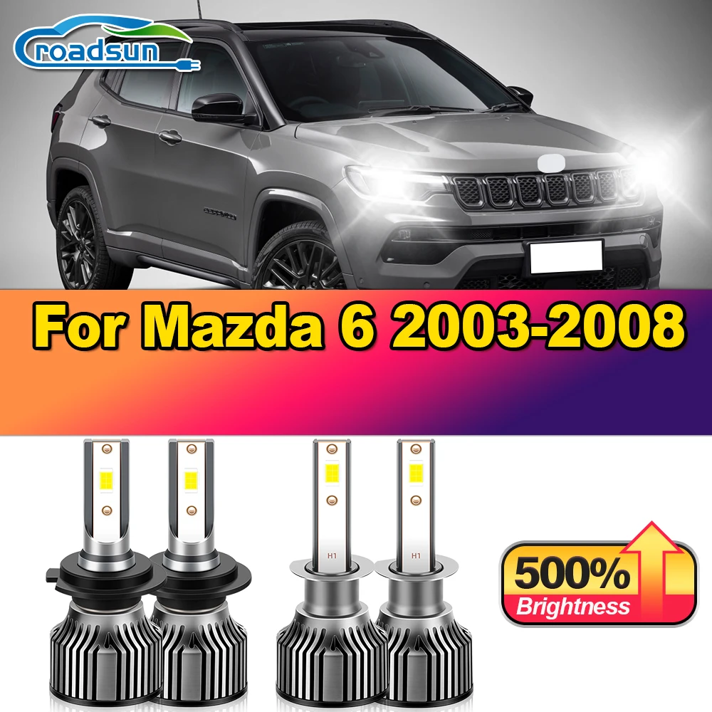 

240W Turbo Auto Lamps 40000LM Canbus LED Headlight Bulbs 12V 6000K Car Lights For Mazda 6 2003 2004 2005 2006 2007 2008