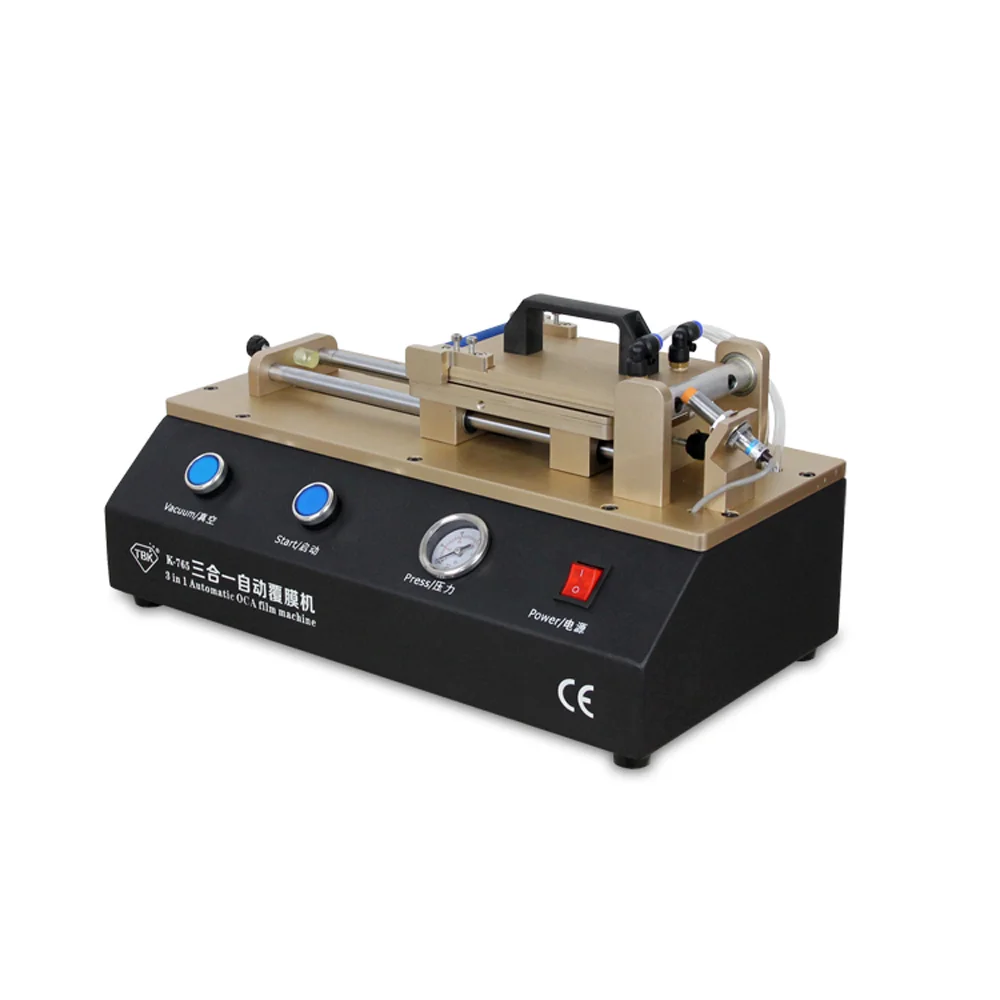 3-in-1 Automatic OCA Film Laminating Machine 765 Built-in Vacuum Pump And Air Compressor For Mobile Phone LCD Screen Repair