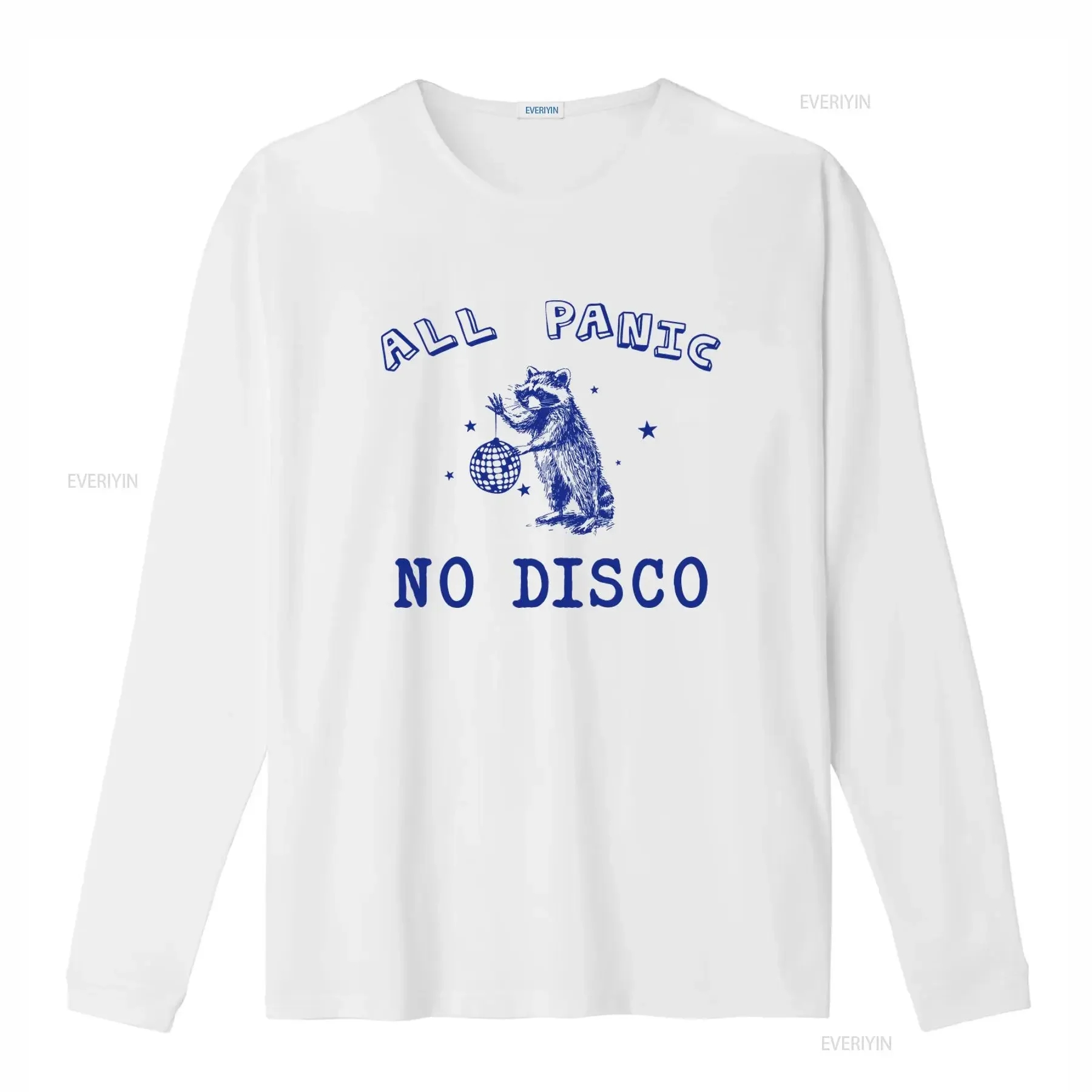 All Panic No Disco Vintage Raccoon Funny Retro Aesthetic T Shirt Unique Design for Mental Health Awareness vintage Washed