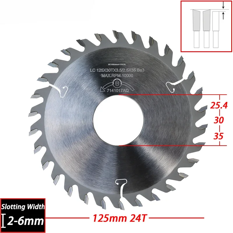 125mm Circular Saw Blades 125 TCT Slotted Saw Blades 5