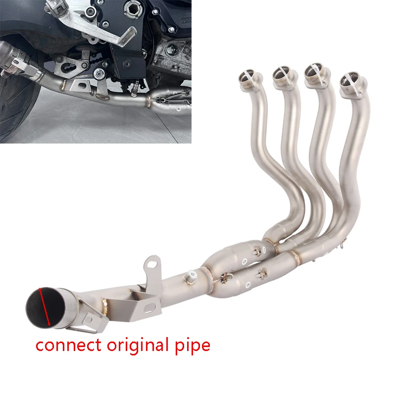 Slip On For SUZUKI GSXR600 GSXR750 2011-2025 Motorcycle Exhaust System Header Link Pipe Stainless Steel Connect Stock Original
