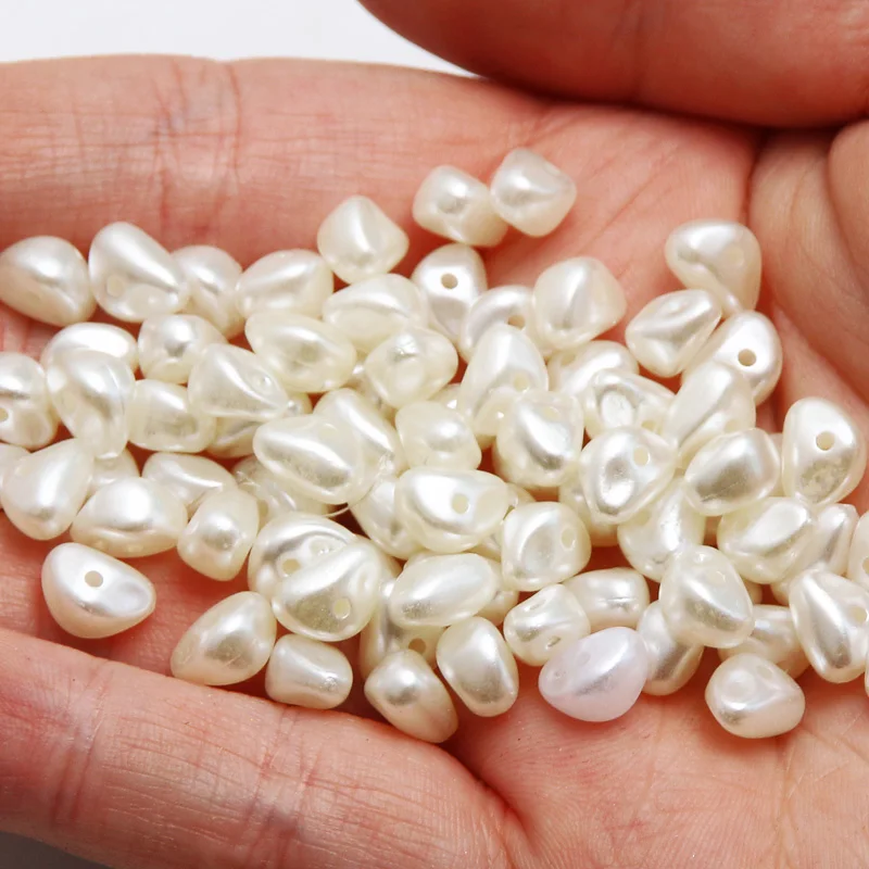 100/200/300 шт., жемчужные бусины 6x9 мм