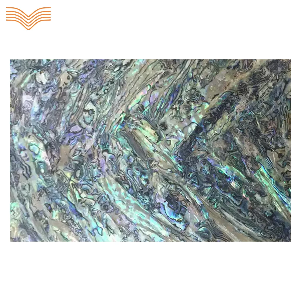 Thin Natural Abalone Shell Veneer With Purple Green Grain, Creative Hand Carving Marquetry Inlay DIY Decor Material