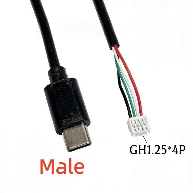 1PCS Type-C To Sh1.0/Gh1.25/Ph2.0/2.54 Terminal 4Pin Data Line Touch Screen Built-in Line 30CM