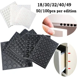 1pcs silicone cushion mat self adhesive pad black/clear rubber feet cabinet plug bumper pad adhesive cushion cabinet door mat