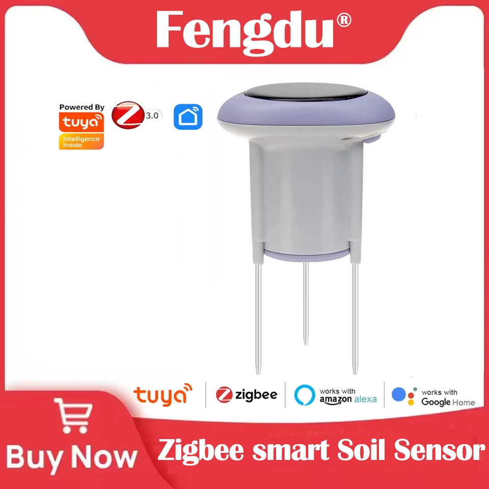 

Беспроводной умный датчик почвы Tuya Zigbee для садоводства, контроль температуры и влажности, приложение, цифровой термометр почвы