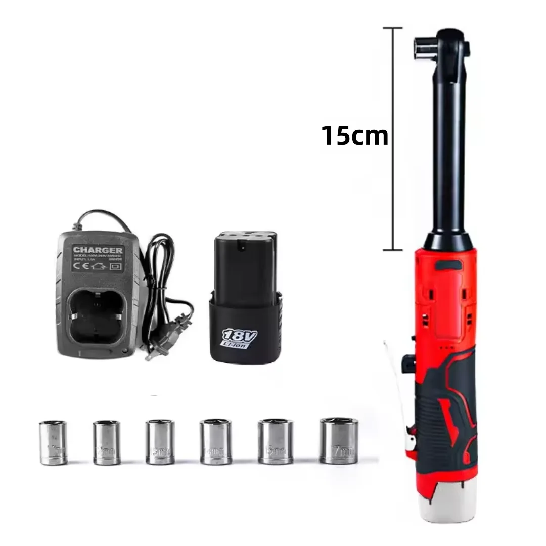 

Lithium-ion ratchet wrench with 90-degree angle quick-angle charging truss stage tool 21V electric wrench