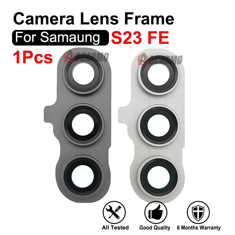 Back Camera Lens With Frame For Samsung Galaxy S23FE Replacement Parts