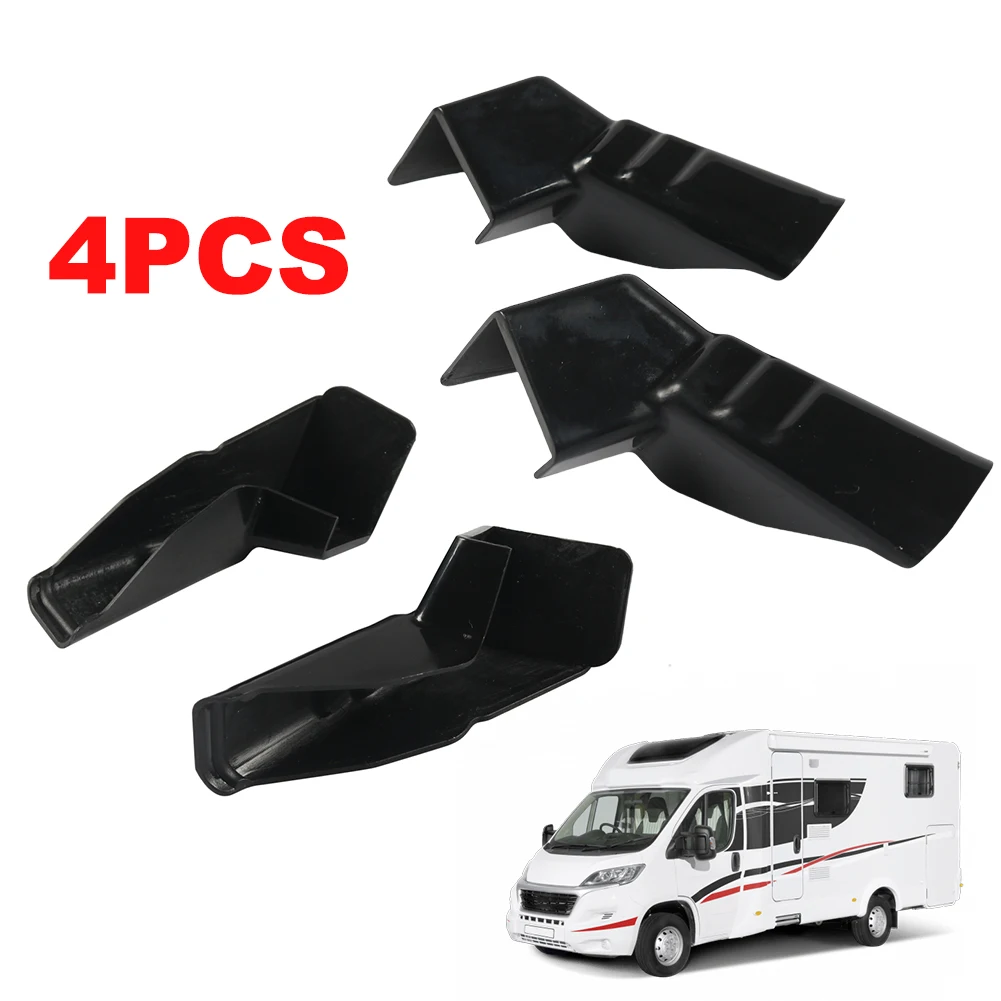 4Pcs RV Rain Gutter Spouts Stay Dry RV Gutter Spout Extensions Protect Your RV Roof From Water Camper Extended Rain Gutter Spout