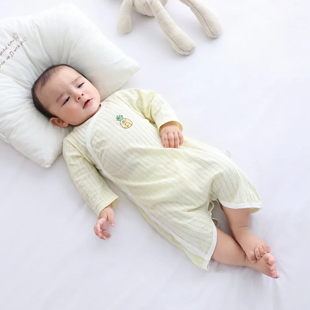 Newborn Baby Summer Homewear Cotton Infant Rompers Soft Baby Bodysuit Breathable Boy Girls Pajamas Baby Clothes 0-18 Months