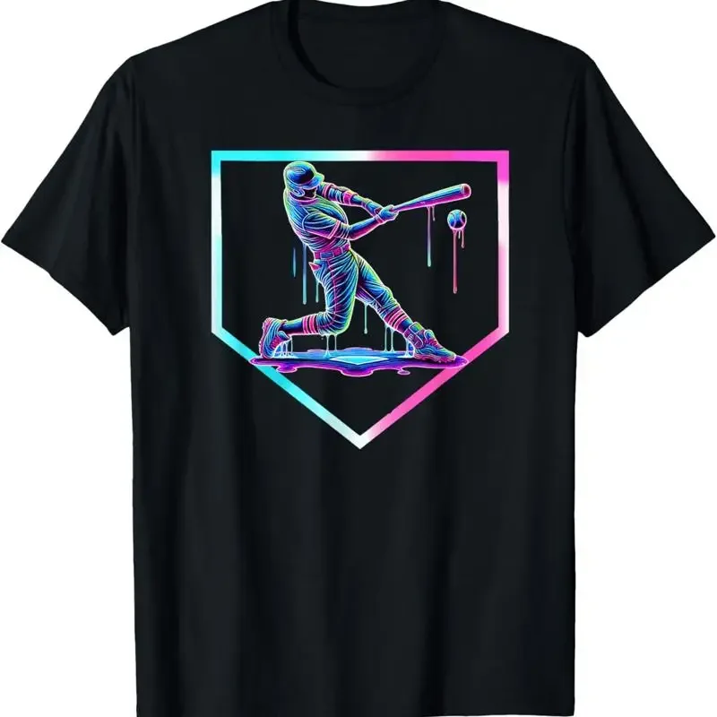 Baseball Drip Ice Cream Home Plate T Shirt