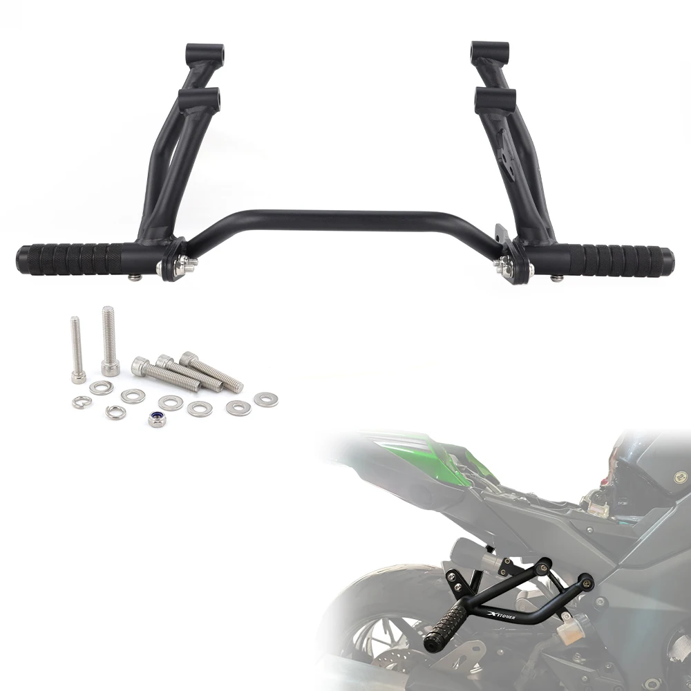 

Motorcycle Rear Footrests Subcage Peg Support Stunt Step Plate Stunt Protection Ninja 1000 Ninja 1000SX Ninja1100SX For Kawasaki