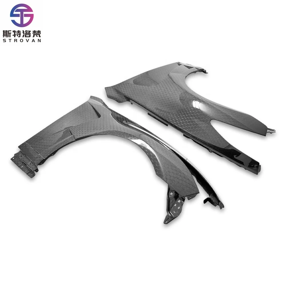 

STLF сотовый бампер из углеродного волокна, вентиляционные отверстия на переднее крыло для Iinfinitis G37 Coupe 2Door 2008-2015