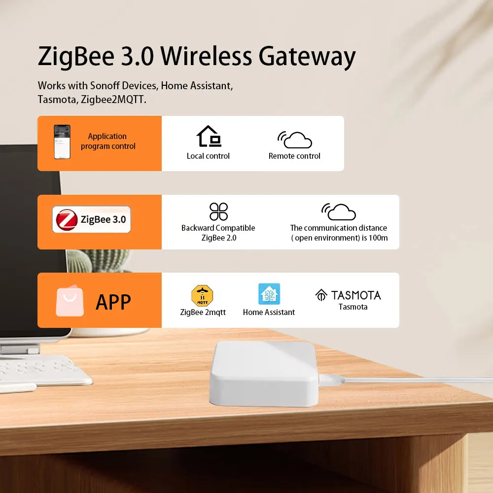 ZigBee 3.0 Smart Gateway Hub Smart Home Automation Bridge Ethernet Funziona con Tasmota Zigbee2MQTT Home Assistant 2025 Novità