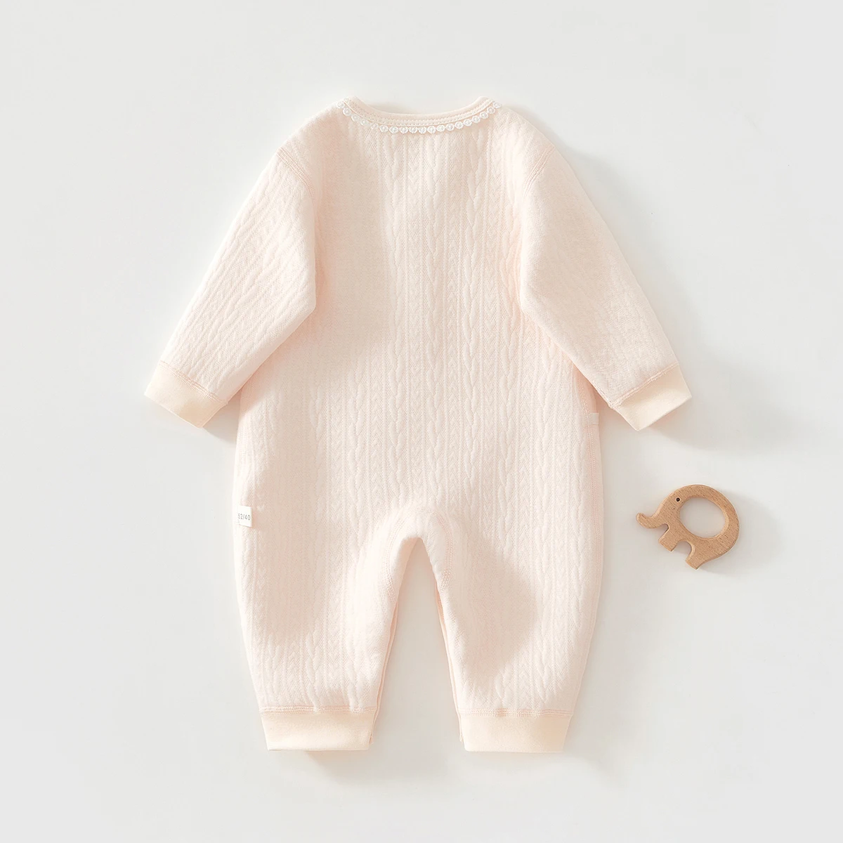 Baby Jumpsuit, Baby Warm Clothing with Thin Cotton Padding, Newborn Clothes for Autumn and Winter, Seamless Crawling Suit, Newborn Underwear