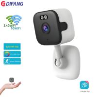 5MP Mini Cube Camera 5G WiFi IP Camera Indoor Human Detection Home 3MP CCTV WiFi Security Cam Onvif Baby Monitor O-Kam Pro APP