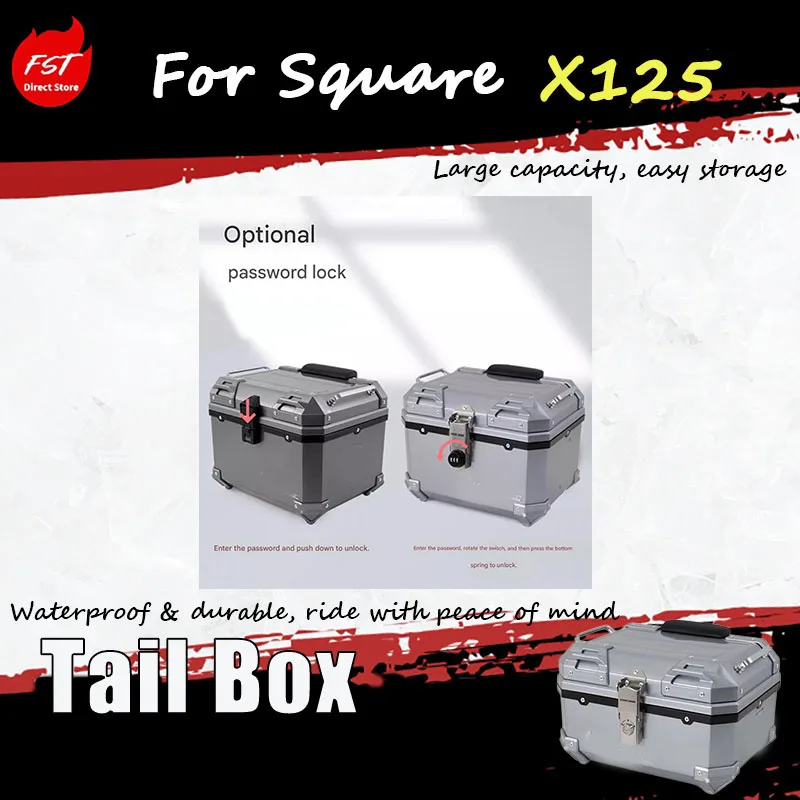 

Для SquareX125, модифицированный с замком, водонепроницаемый багажный кофр для велосипеда с педальным механизмом открывания.