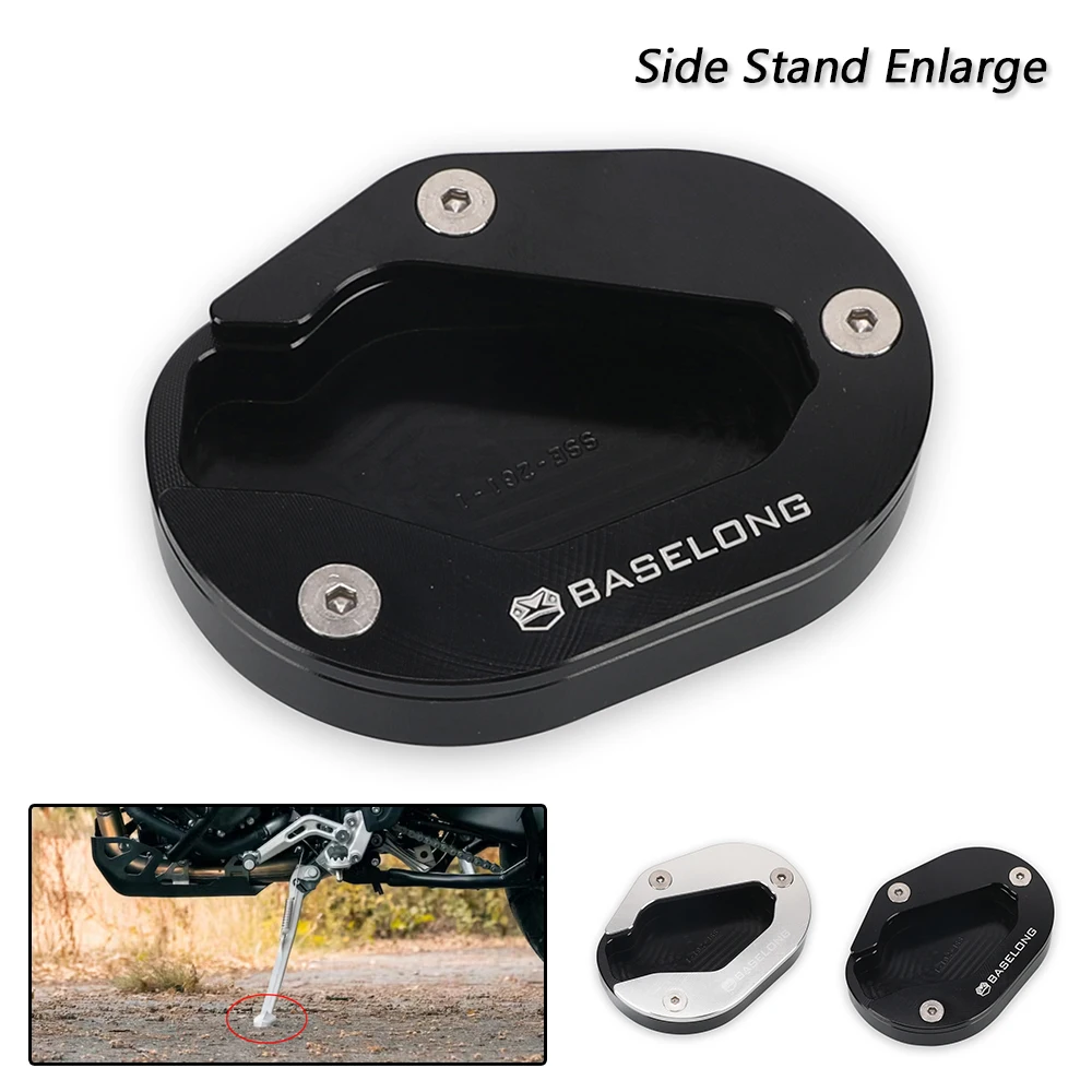 

New Motorcycle Accessories Side Stand Enlarge Kickstand Enlarger Support Extension For Tiger 900 900GT 2020-2024 Tiger 850 Sport
