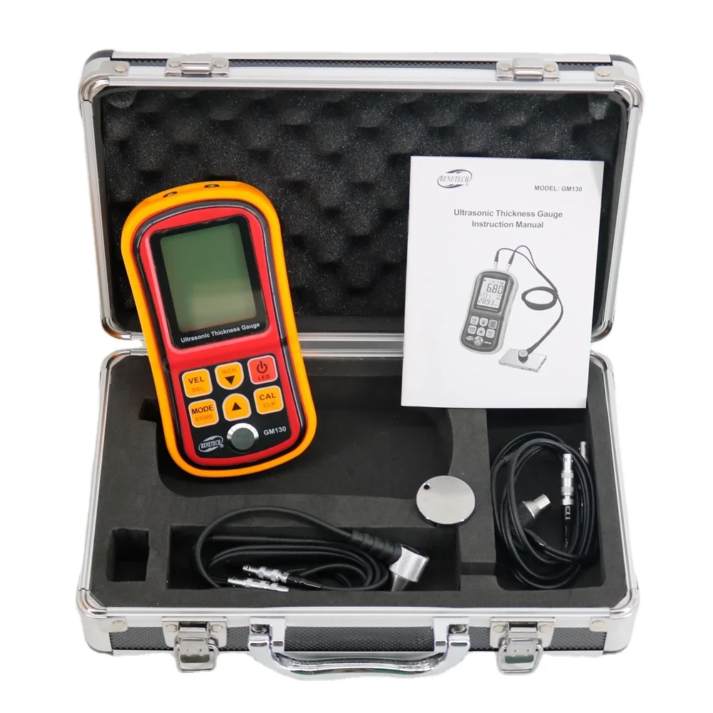 Portable GM130 intelligent handheld Ultrasonic Thickness Gauge With Auto Calibration To Assure The Accuracy