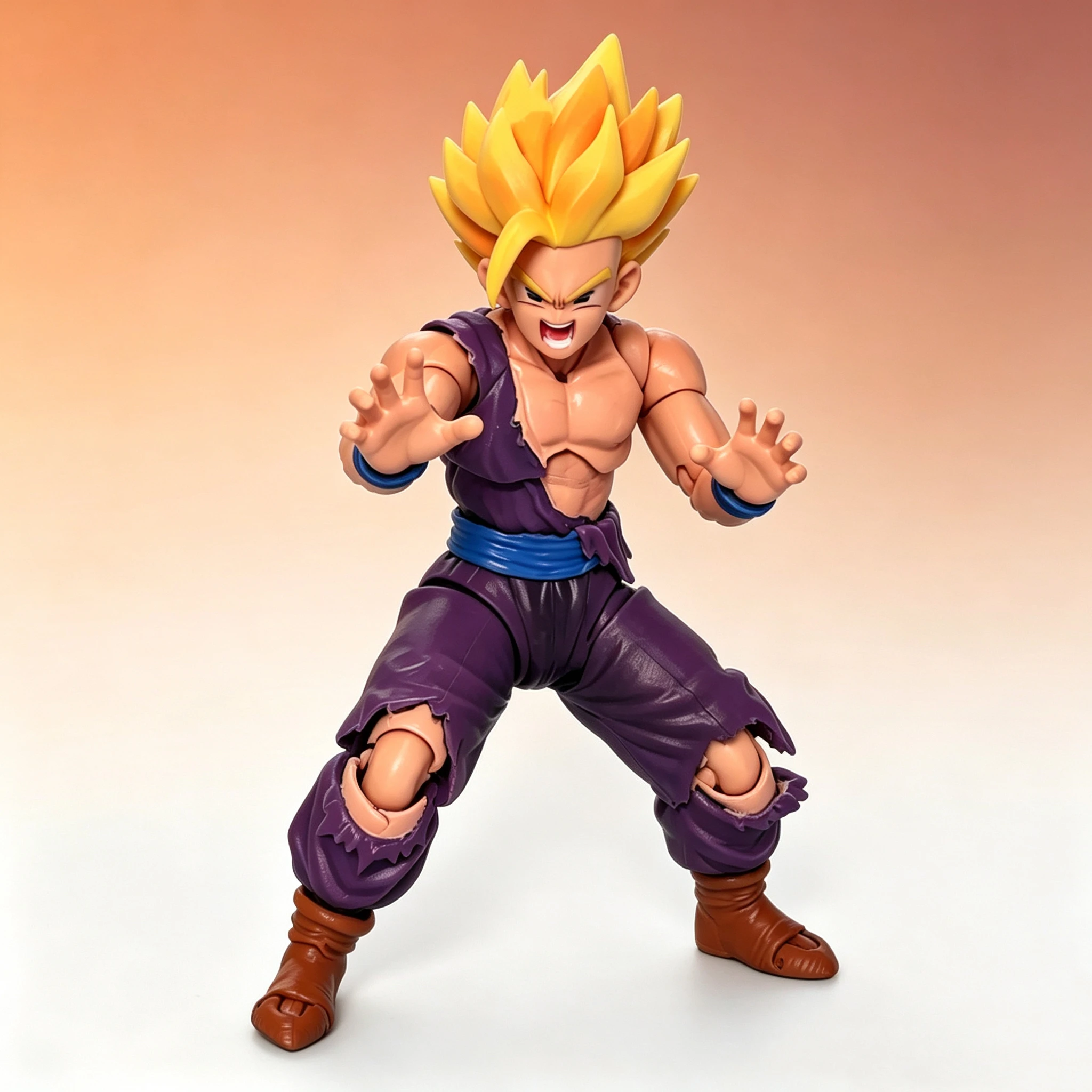 Bandai Dragon Ball Super Saiyan Gohan Large Figure Anime Collectible Birthday Gift Desktop Ornament view 3