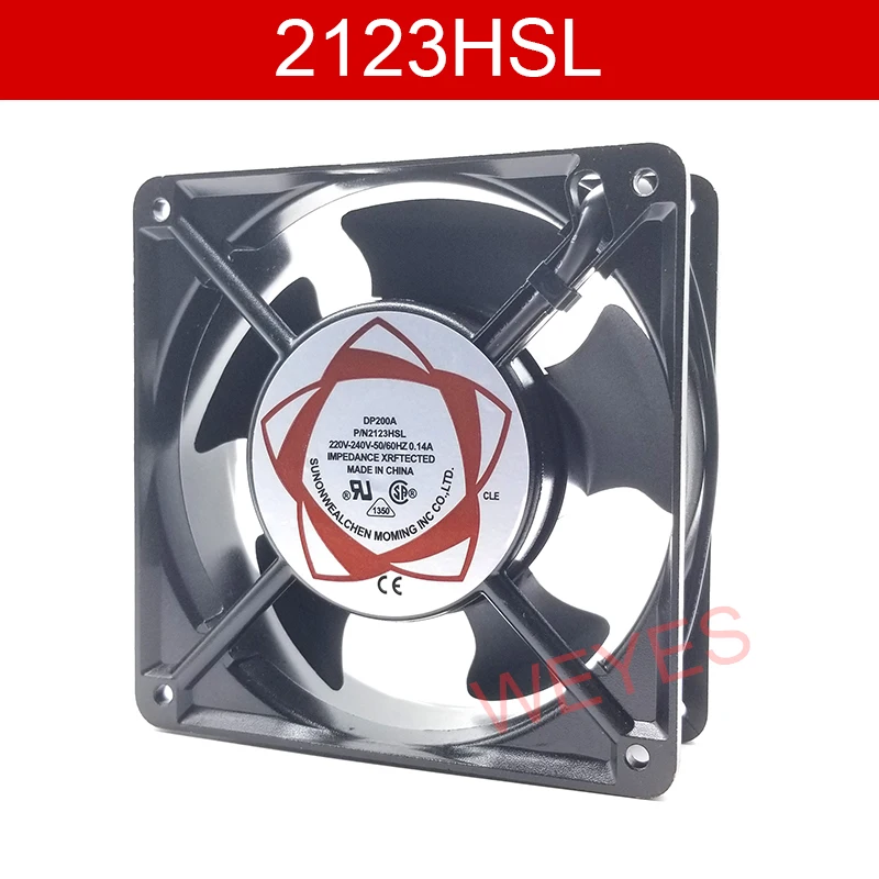 Per SUNON DP200A P/N2123HSL 12038 220V-240V Cooler 120*120*38MM 0.14A 2pin ventola di raffreddamento quadrata nuova