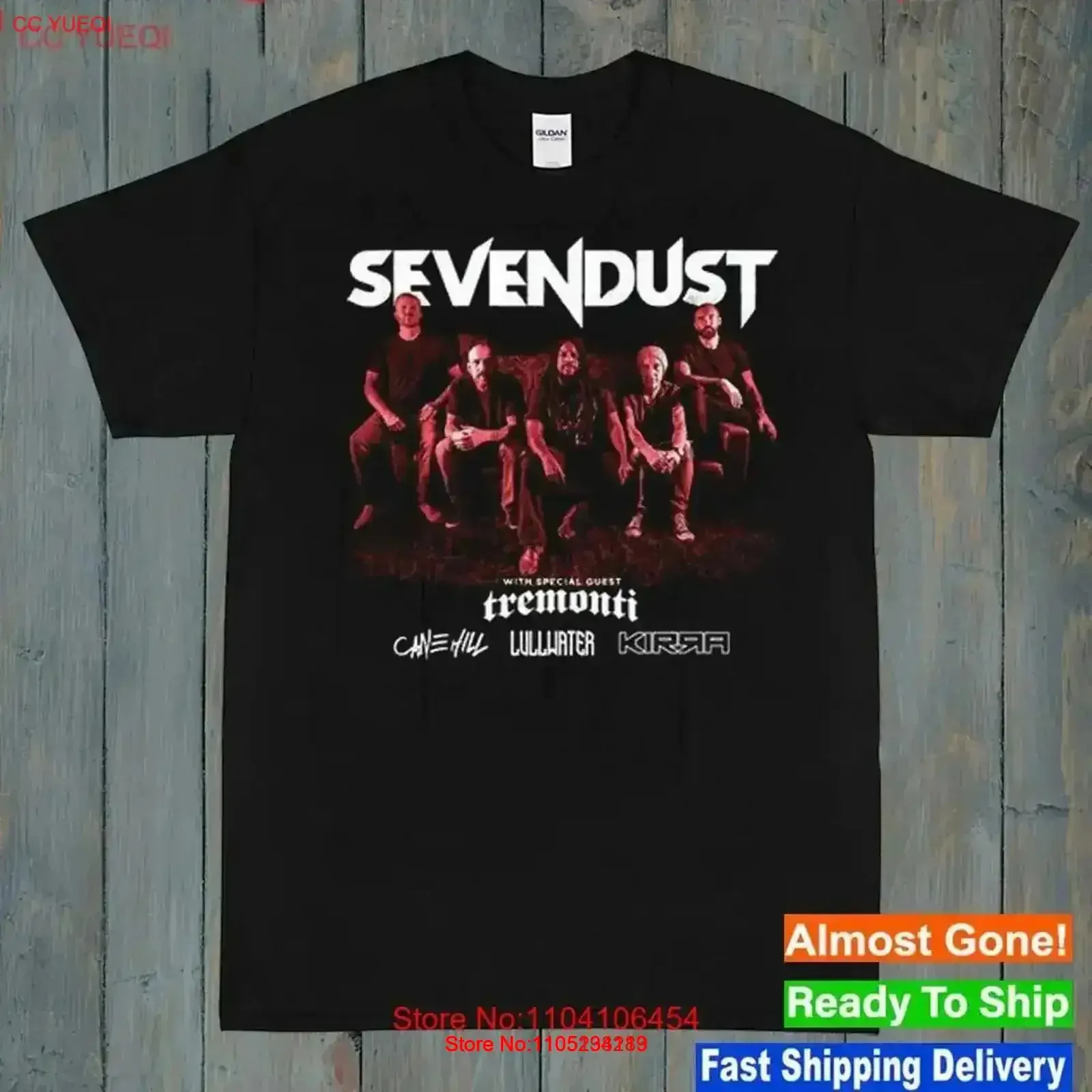 Sevendust Tremonti Live Tour Band camiseta todas las tallas S a 5XL TR1593 vintage lavado estirado ligeramente versátil homme streetwear