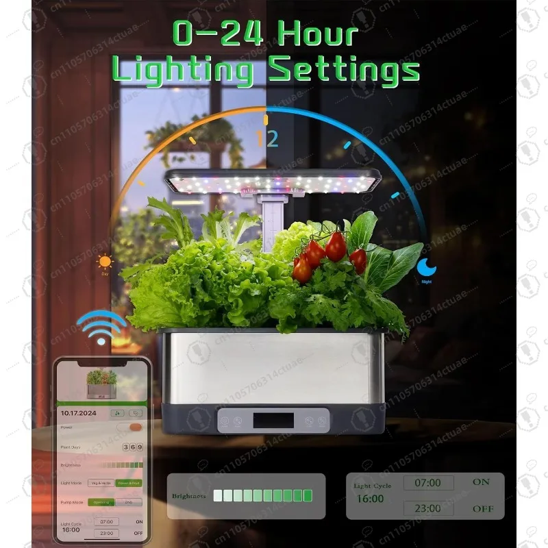 1PC スマート水耕栽培システム屋内屋外ガーデンハーブプランター植木鉢家庭用キッチン栽培用