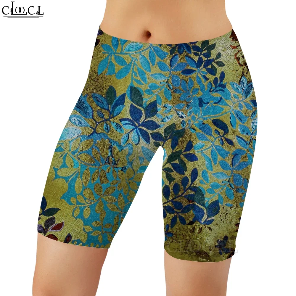 CLOOCL ファッションワークアウト女性レギンスカラートンボプリントショーツ夏のセクシーなスウェットパンツ女性ジムスポーツプッシュアップ