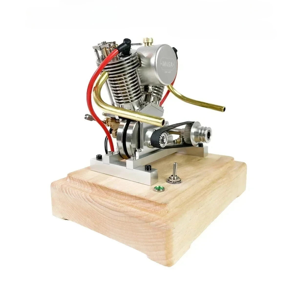 

V2 miniature engine can start metal model birthday gift