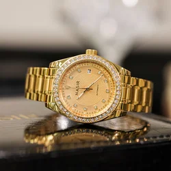 Starry Sky Gold Watch Men's Large Dial High End Business Atmosphere Mechanical Brand Authentic Mechanical Watch