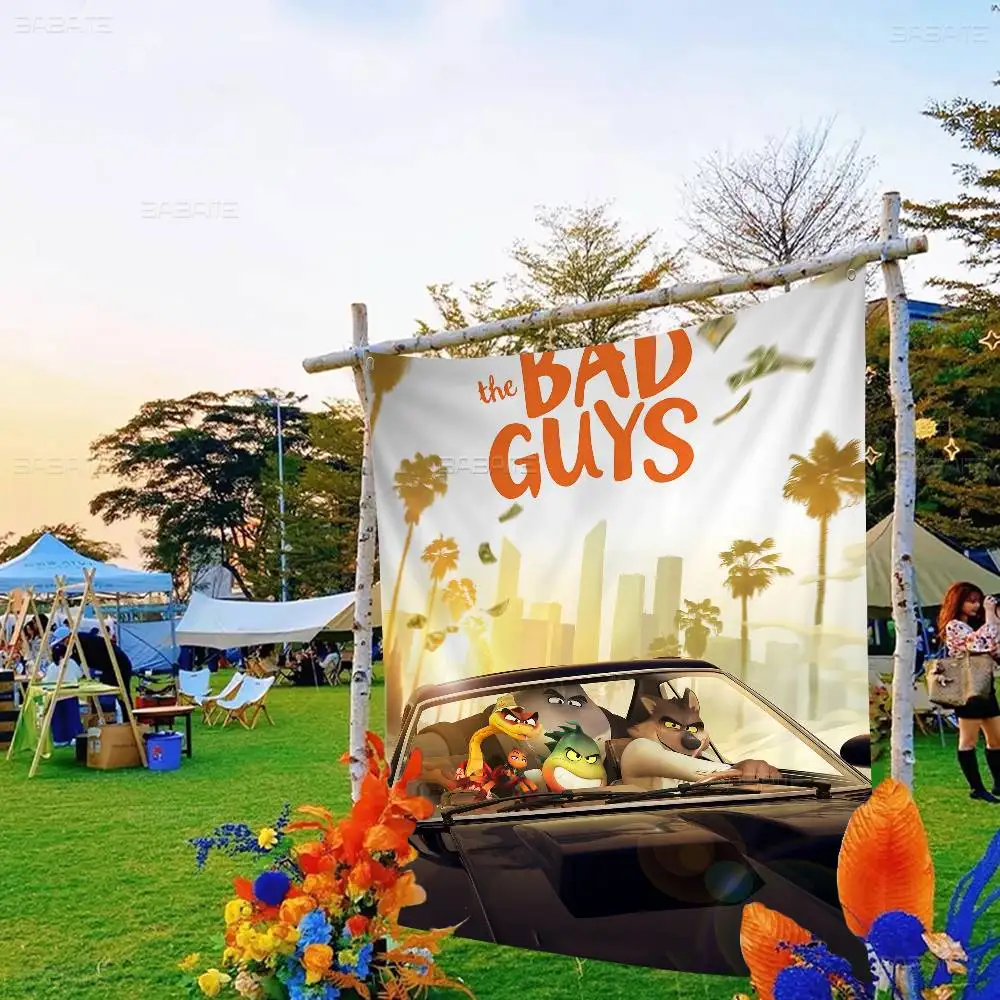 لافتة حفلات شركة The Bad Guys 2 ذات الطباعة المتقدمة للإعلان التجاري