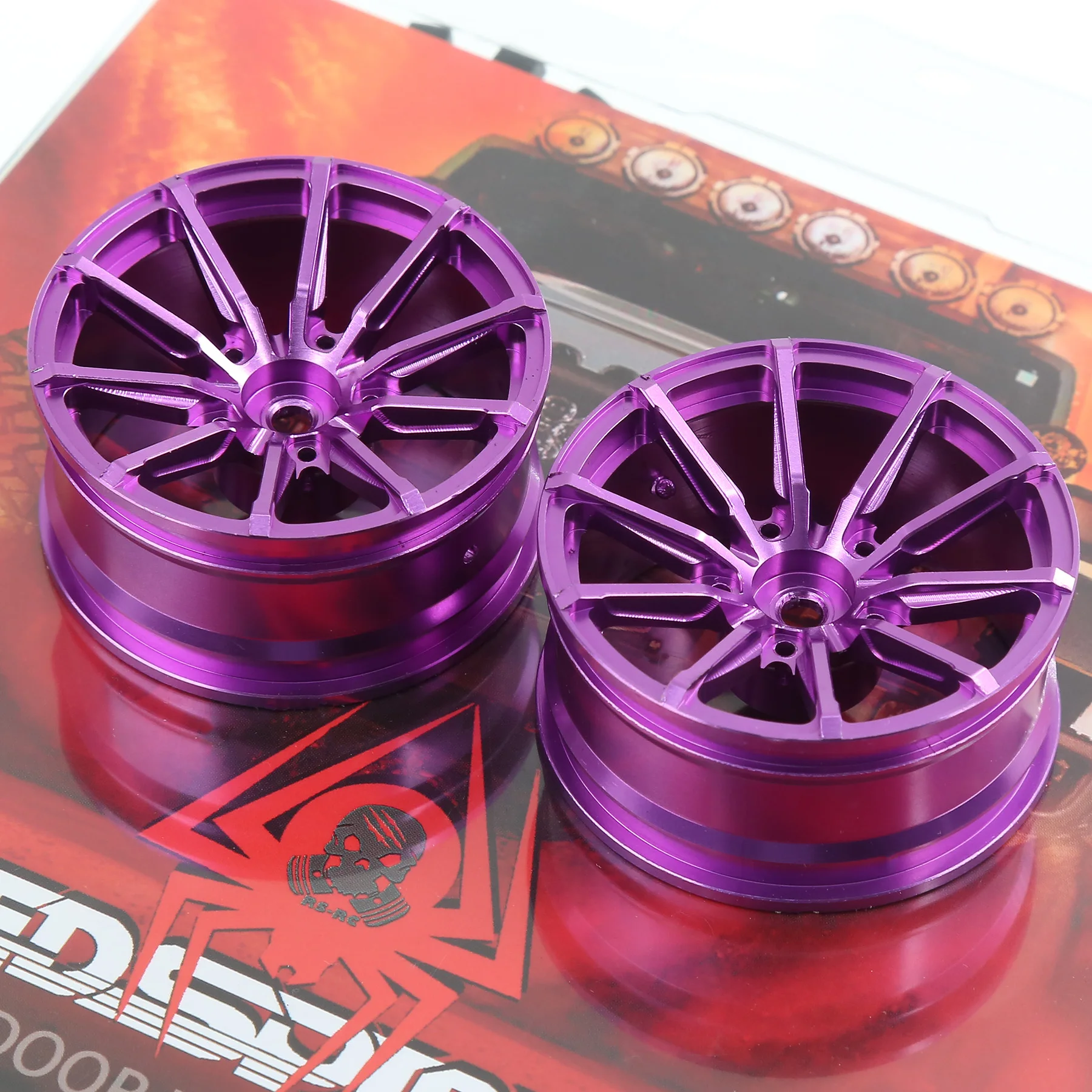 1/10 RC 드리프트 레이싱 카용 4개 52mm 금속 휠 림 – 타미야 교쇼 HSP HPI 사쿠라 TRX4용 고성능 허브