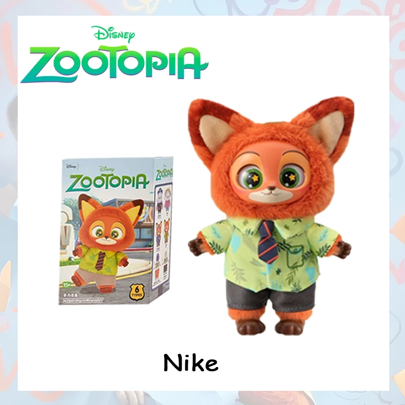 صندوق أعمى من الفينيل الأصلي من Disney Zootopia - ألعاب قلادة على شكل شخصية كرتونية لطيفة، هدية عصرية لمفاجأة غامضة لمحبي