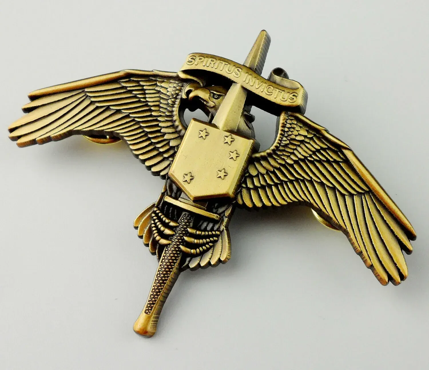 . US Marine Raider Insignia USMC Special Operations MARSOC Badge Pin 1730-Bronze