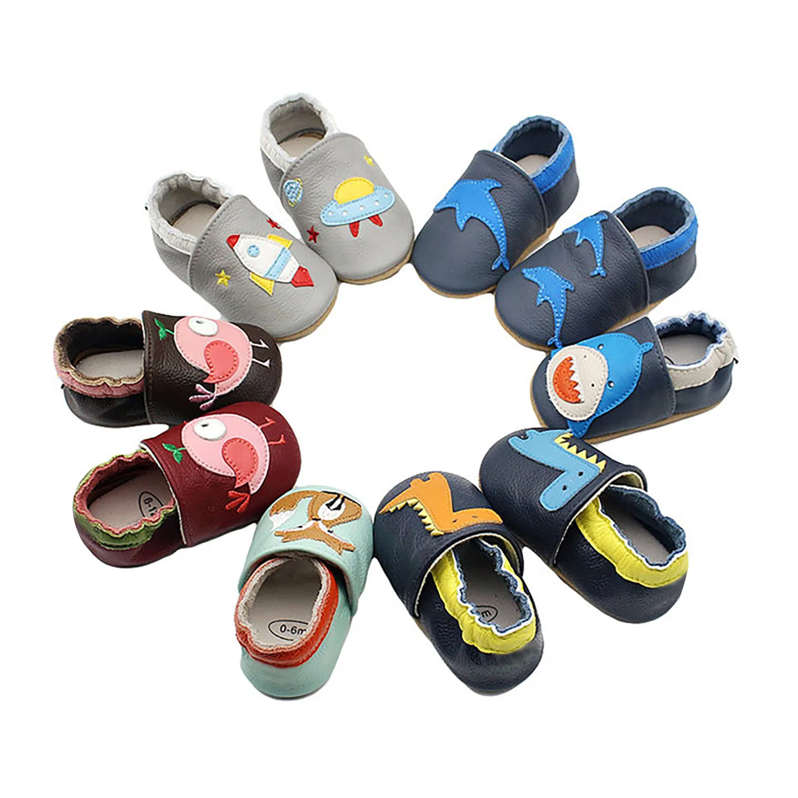 Toddle Baby Shoes Newborn Infant Shoe Boys Girls Soft First Walkers Baby Moccasins 0-24Months Cowhide Bottom Skid-Proof