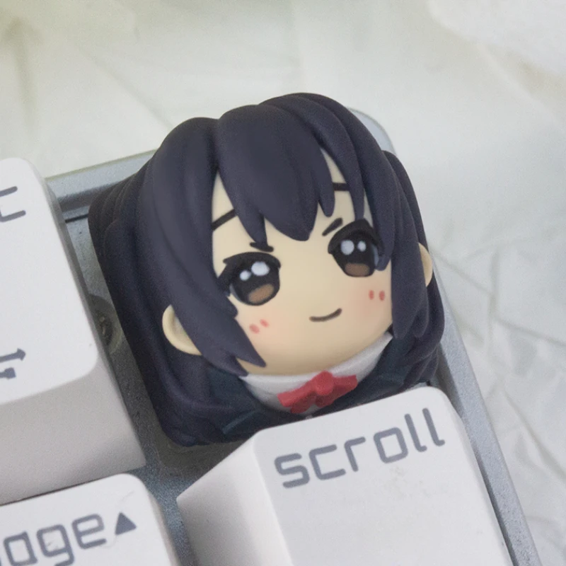 Hirasawa Yui Key Cap Anime Keycaps Resin Artisan Key Caps Custom Keycaps for Mechanical Keyboard Personalized Keycap ESC Gift