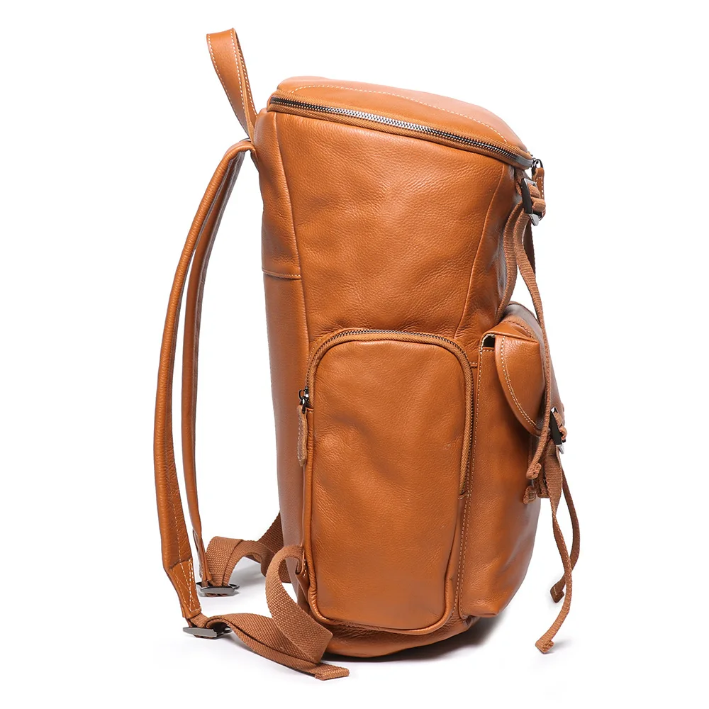 

New Men's Genuine Leather Backpack Cowhide 15.6 Inch Laptp Bag Pack Luggage Backbag Mountaineering Travel Backpack Mochila ﻿2025